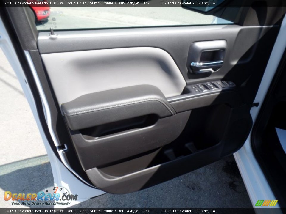 2015 Chevrolet Silverado 1500 WT Double Cab Summit White / Dark Ash/Jet Black Photo #27
