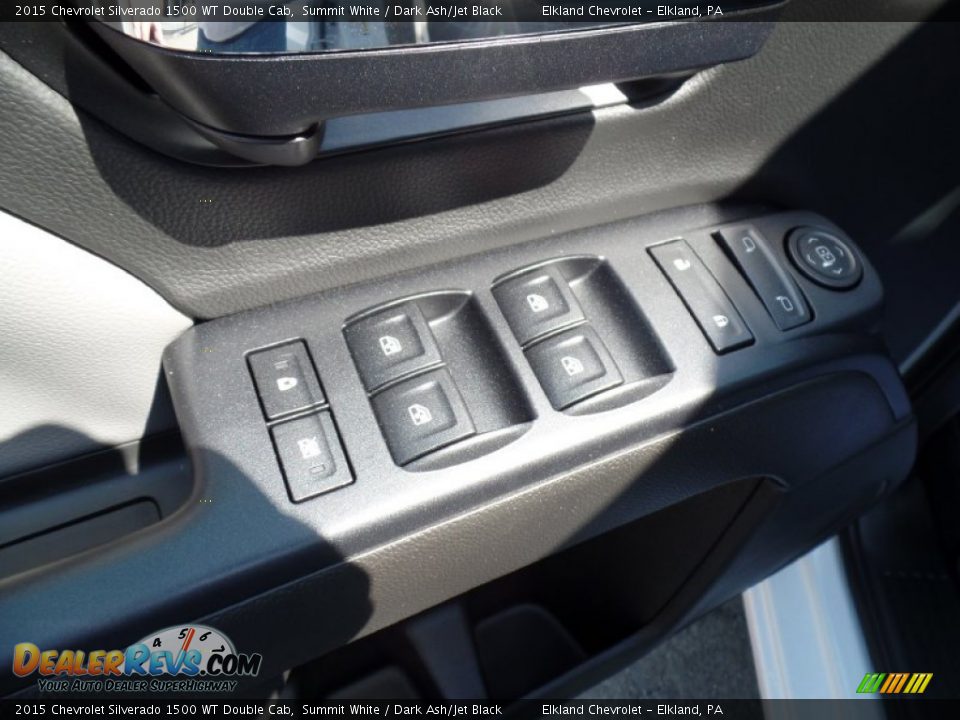 2015 Chevrolet Silverado 1500 WT Double Cab Summit White / Dark Ash/Jet Black Photo #28