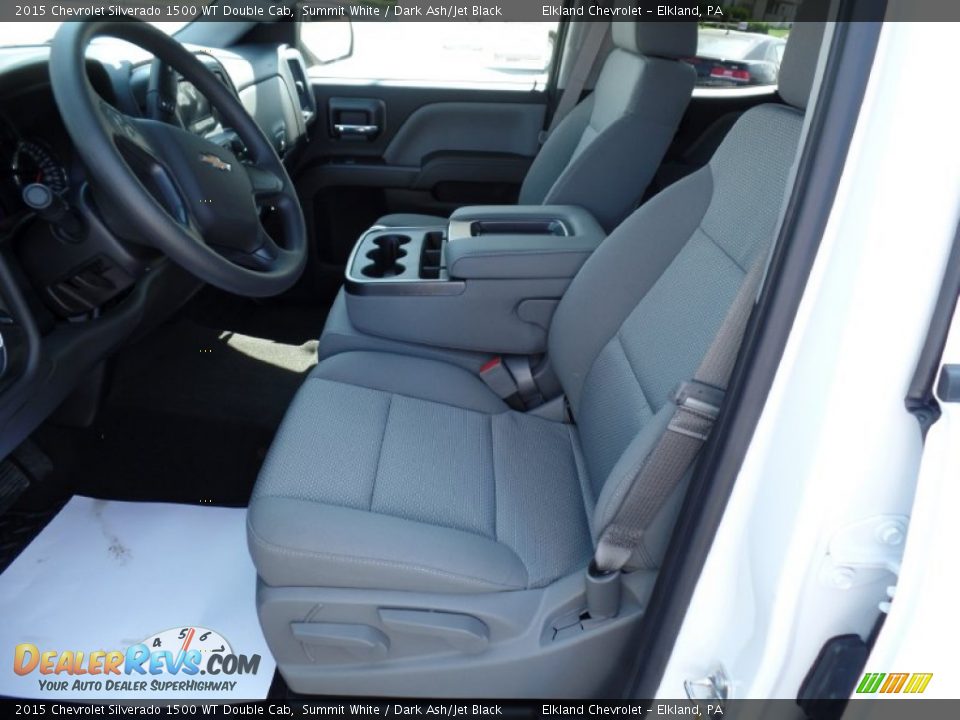 2015 Chevrolet Silverado 1500 WT Double Cab Summit White / Dark Ash/Jet Black Photo #29