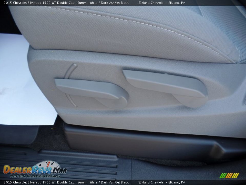 2015 Chevrolet Silverado 1500 WT Double Cab Summit White / Dark Ash/Jet Black Photo #30