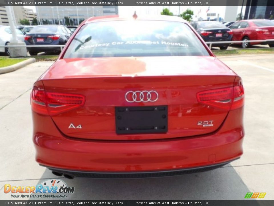 2015 Audi A4 2.0T Premium Plus quattro Volcano Red Metallic / Black Photo #6