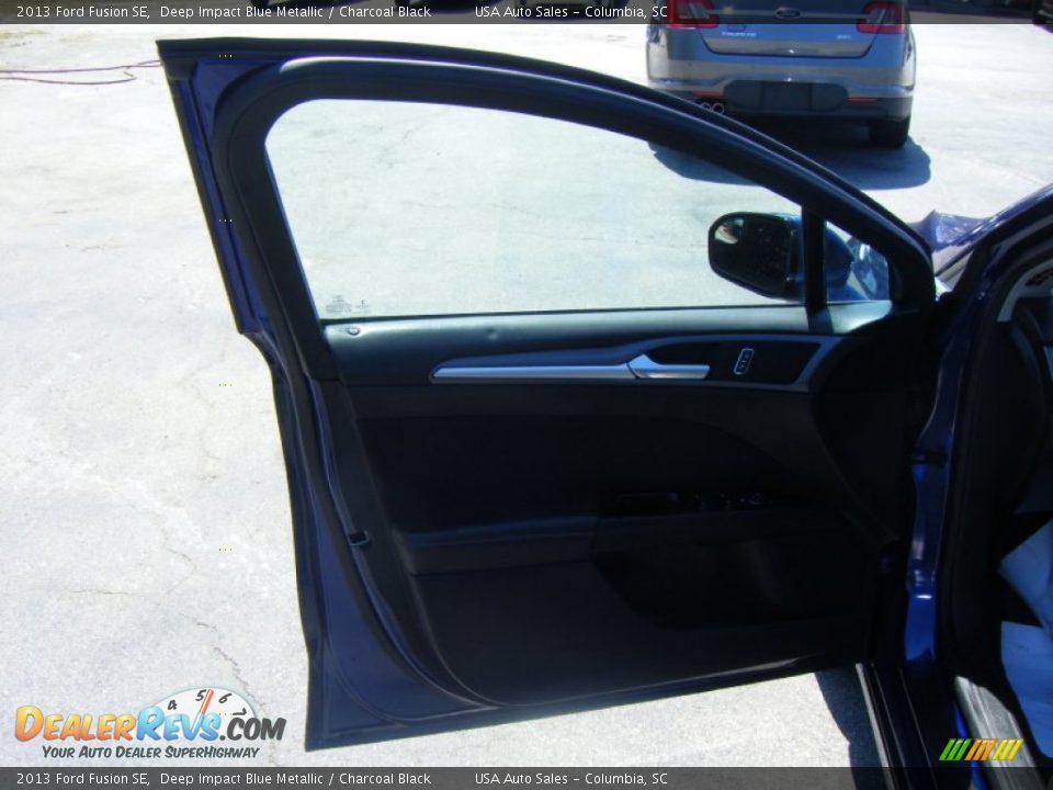 2013 Ford Fusion SE Deep Impact Blue Metallic / Charcoal Black Photo #5