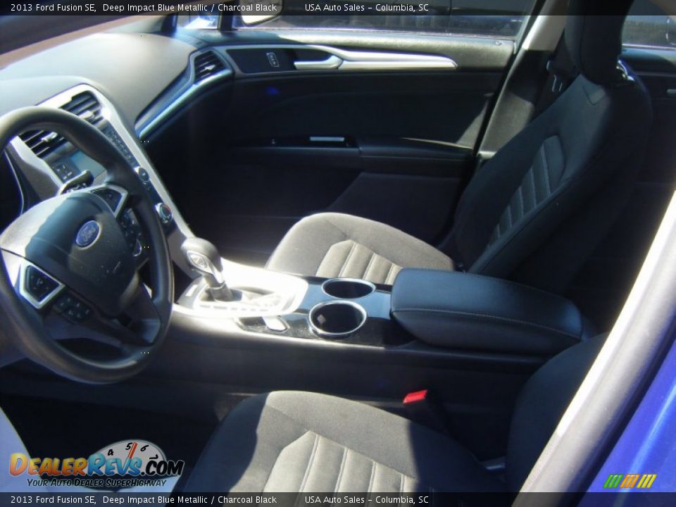 2013 Ford Fusion SE Deep Impact Blue Metallic / Charcoal Black Photo #6