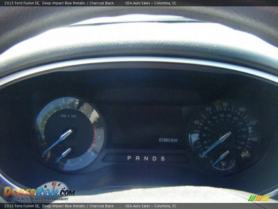 2013 Ford Fusion SE Deep Impact Blue Metallic / Charcoal Black Photo #8