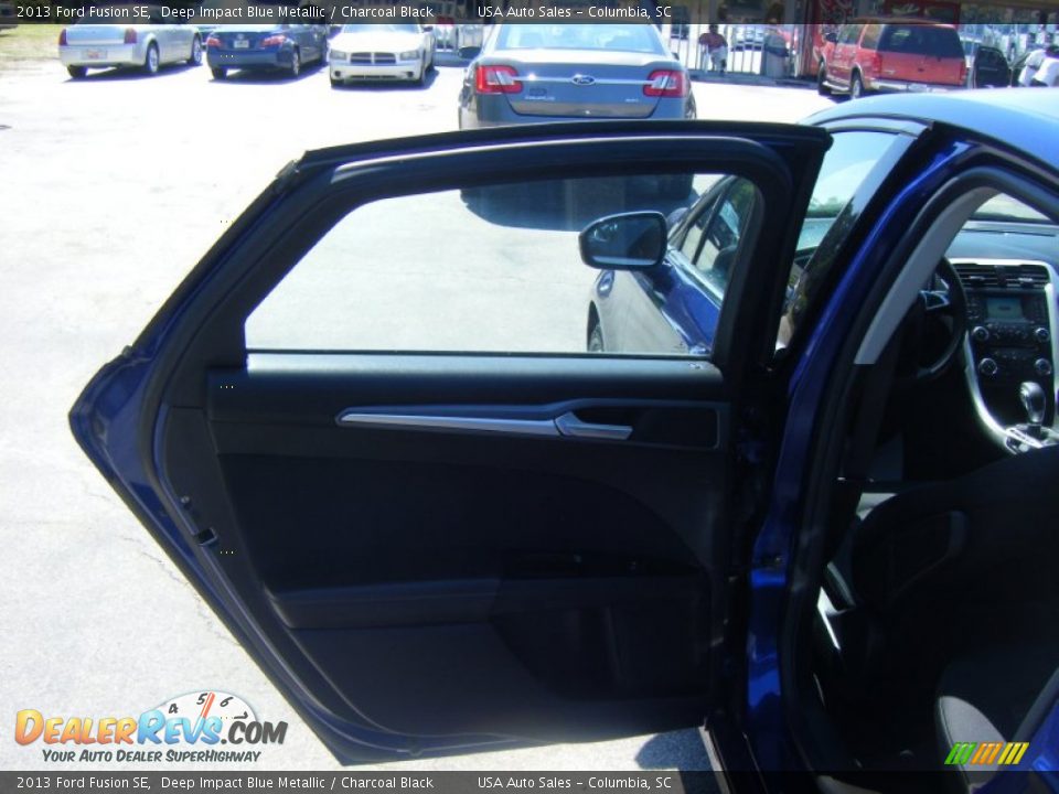 2013 Ford Fusion SE Deep Impact Blue Metallic / Charcoal Black Photo #9