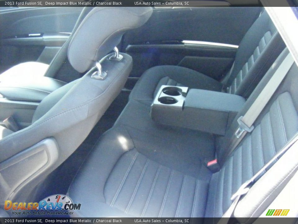 2013 Ford Fusion SE Deep Impact Blue Metallic / Charcoal Black Photo #10