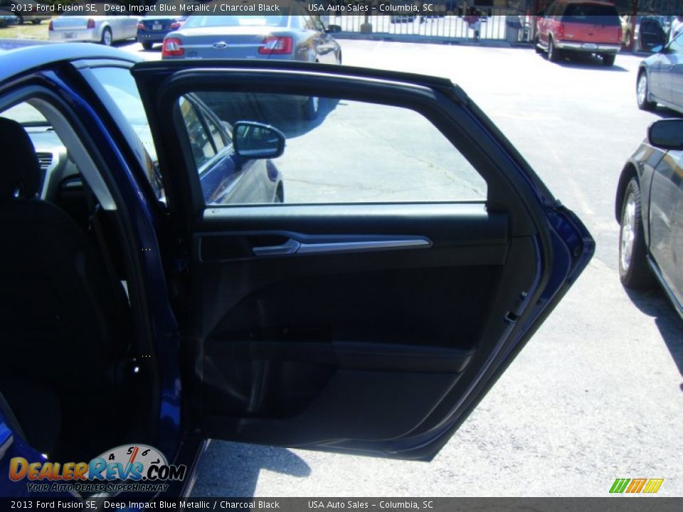 2013 Ford Fusion SE Deep Impact Blue Metallic / Charcoal Black Photo #11