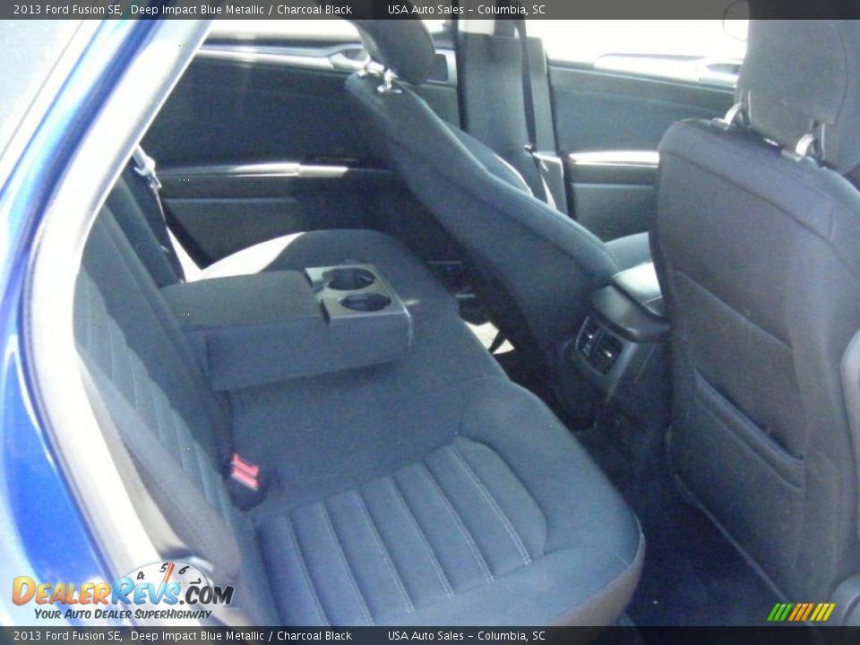 2013 Ford Fusion SE Deep Impact Blue Metallic / Charcoal Black Photo #12
