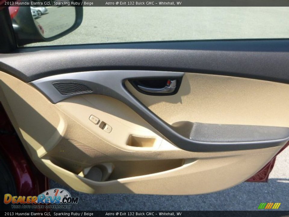 2013 Hyundai Elantra GLS Sparkling Ruby / Beige Photo #12