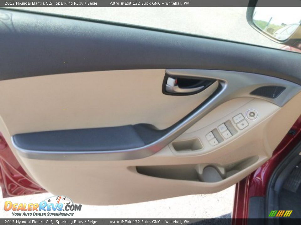 2013 Hyundai Elantra GLS Sparkling Ruby / Beige Photo #15