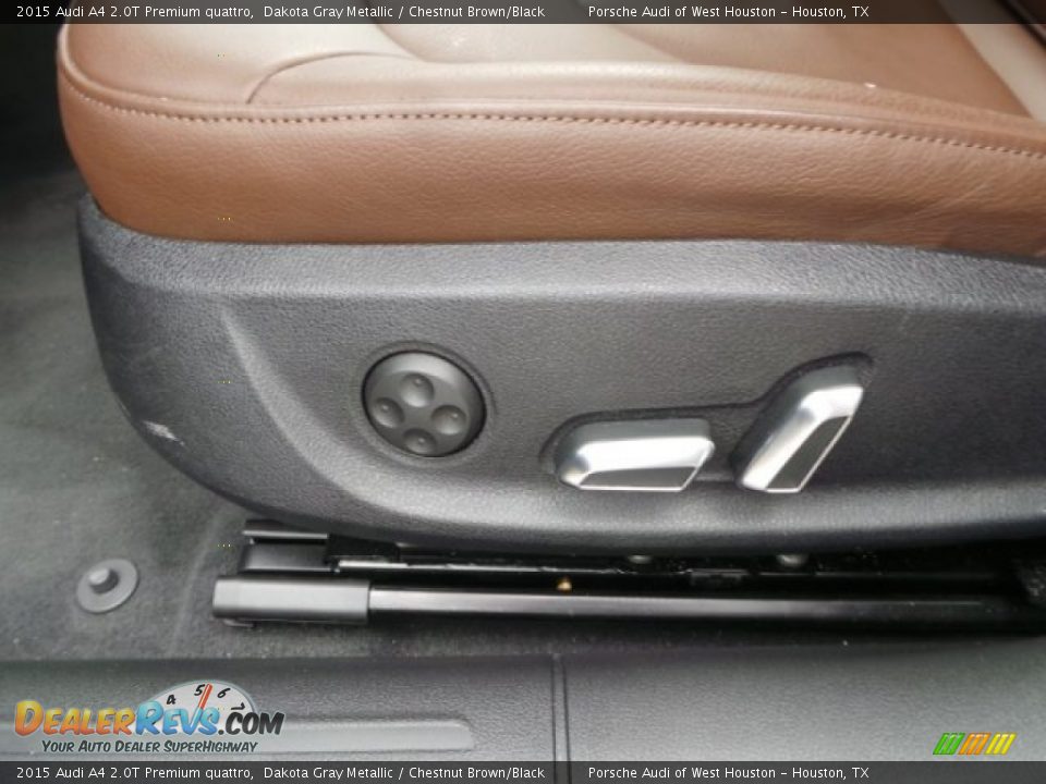 2015 Audi A4 2.0T Premium quattro Dakota Gray Metallic / Chestnut Brown/Black Photo #16
