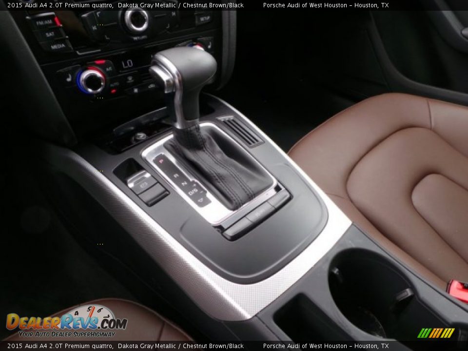 2015 Audi A4 2.0T Premium quattro Dakota Gray Metallic / Chestnut Brown/Black Photo #18
