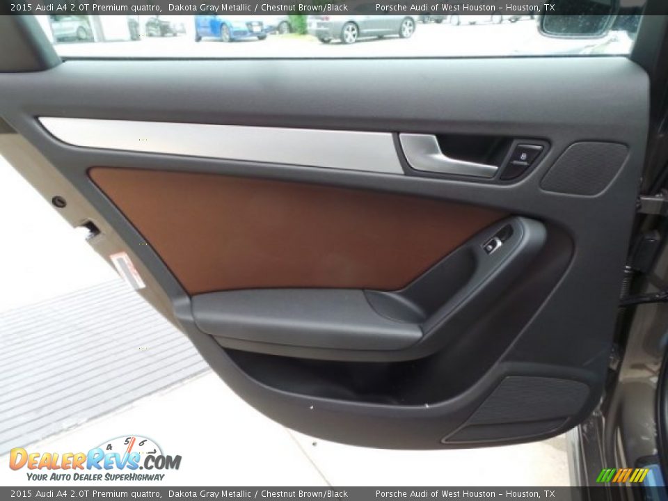 2015 Audi A4 2.0T Premium quattro Dakota Gray Metallic / Chestnut Brown/Black Photo #26