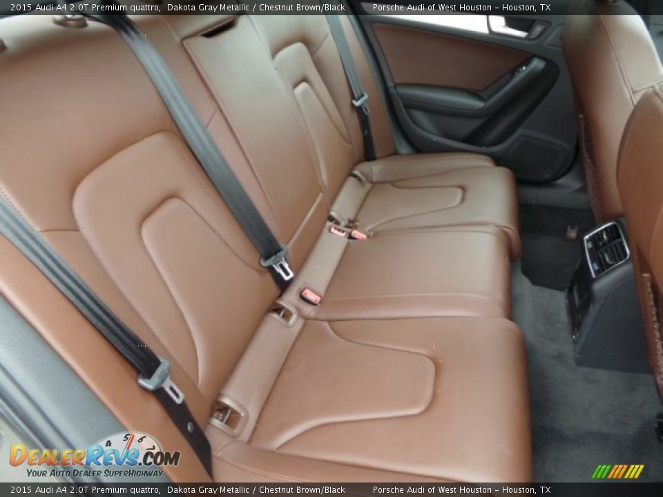2015 Audi A4 2.0T Premium quattro Dakota Gray Metallic / Chestnut Brown/Black Photo #33