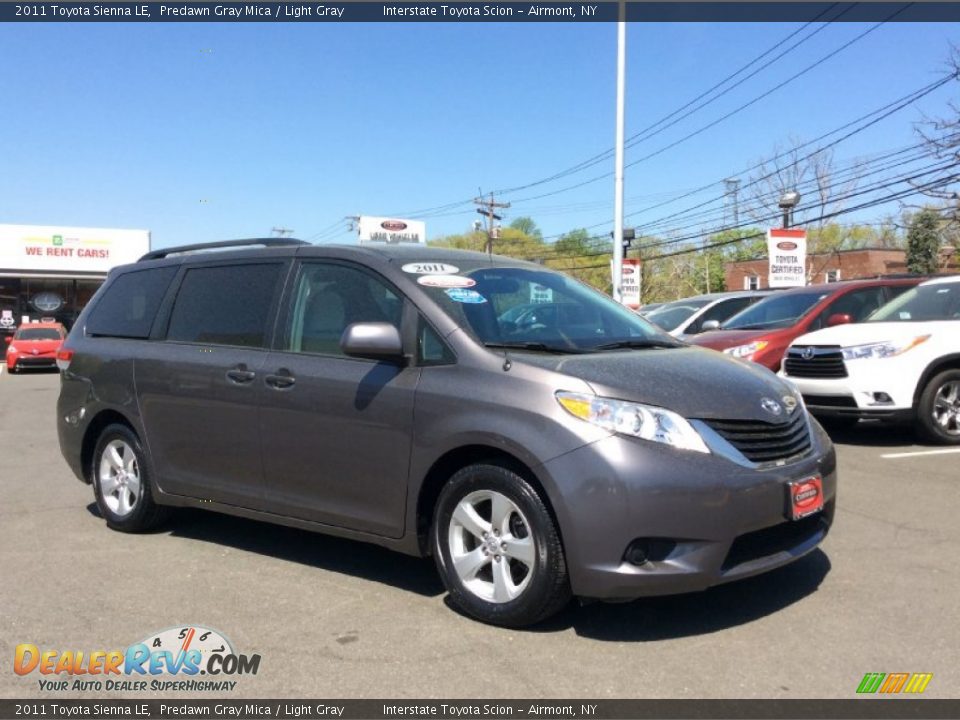 2011 Toyota Sienna LE Predawn Gray Mica / Light Gray Photo #3