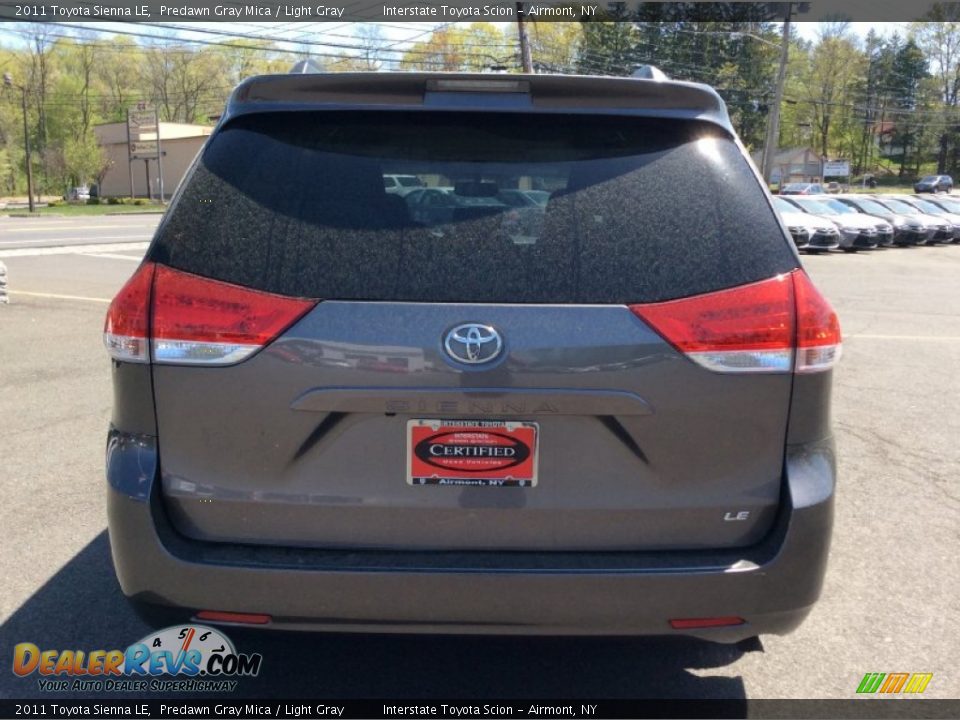 2011 Toyota Sienna LE Predawn Gray Mica / Light Gray Photo #5