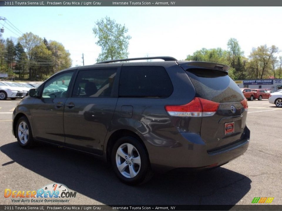 2011 Toyota Sienna LE Predawn Gray Mica / Light Gray Photo #6