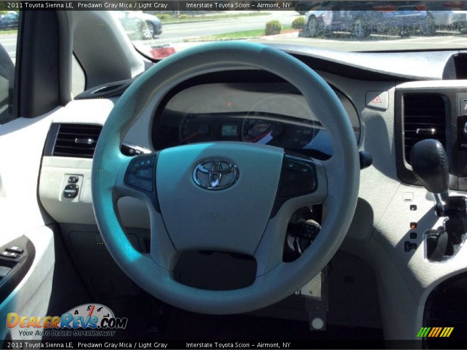 2011 Toyota Sienna LE Predawn Gray Mica / Light Gray Photo #12
