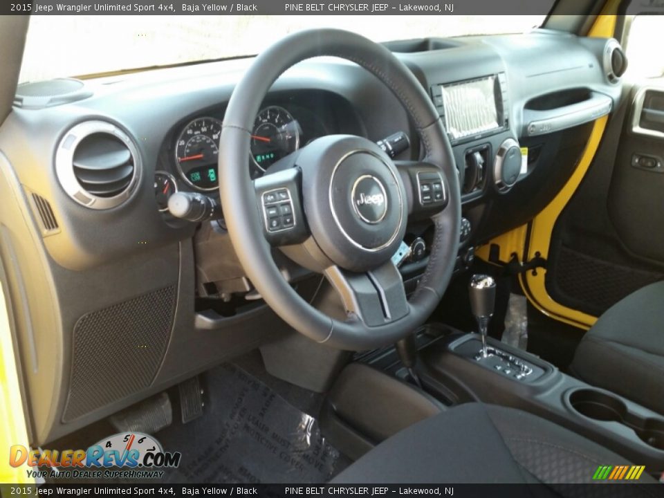 2015 Jeep Wrangler Unlimited Sport 4x4 Baja Yellow / Black Photo #6