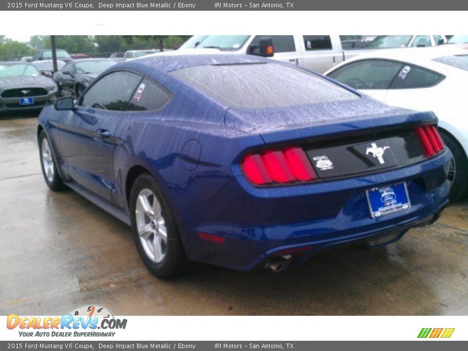 2015 Ford Mustang V6 Coupe Deep Impact Blue Metallic / Ebony Photo #11