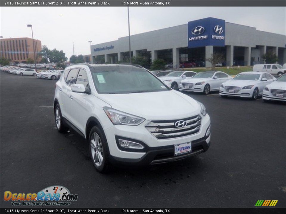 2015 Hyundai Santa Fe Sport 2.0T Frost White Pearl / Black Photo #1