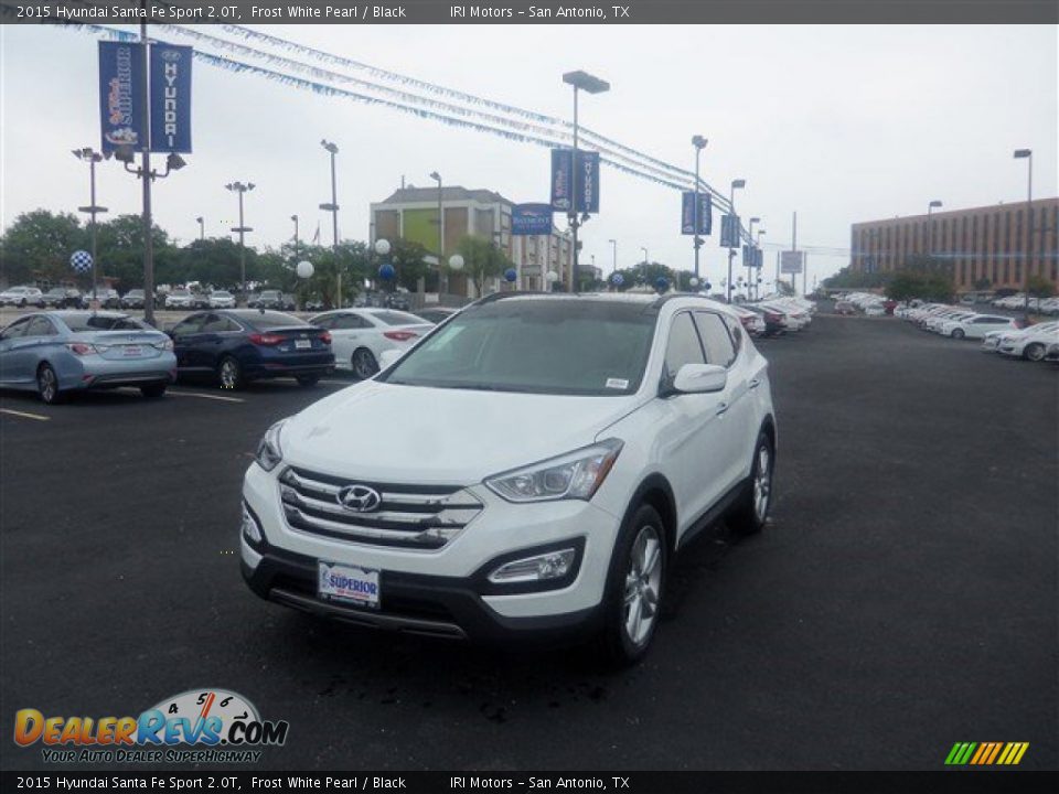 2015 Hyundai Santa Fe Sport 2.0T Frost White Pearl / Black Photo #3