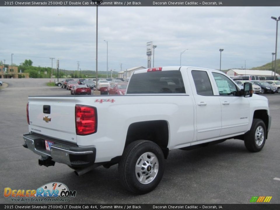 2015 Chevrolet Silverado 2500HD LT Double Cab 4x4 Summit White / Jet Black Photo #10