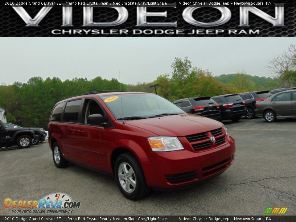 2010 Dodge Grand Caravan SE Inferno Red Crystal Pearl / Medium Slate Gray/Light Shale Photo #1