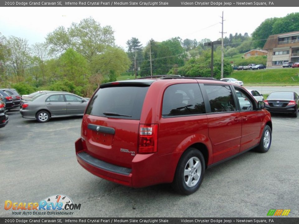 2010 Dodge Grand Caravan SE Inferno Red Crystal Pearl / Medium Slate Gray/Light Shale Photo #3