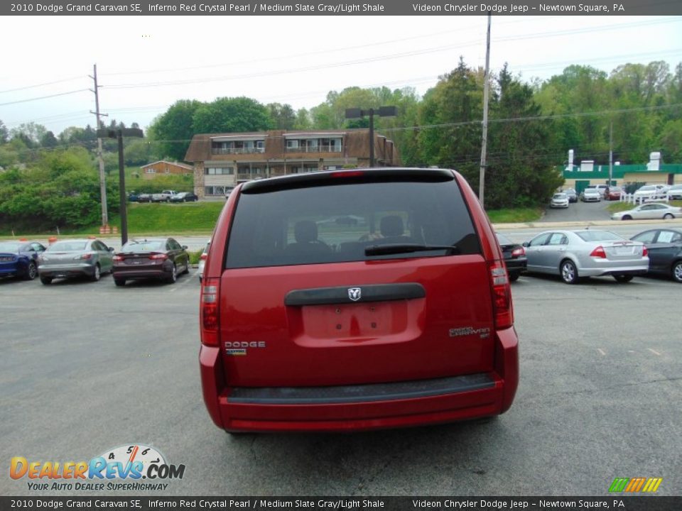2010 Dodge Grand Caravan SE Inferno Red Crystal Pearl / Medium Slate Gray/Light Shale Photo #4