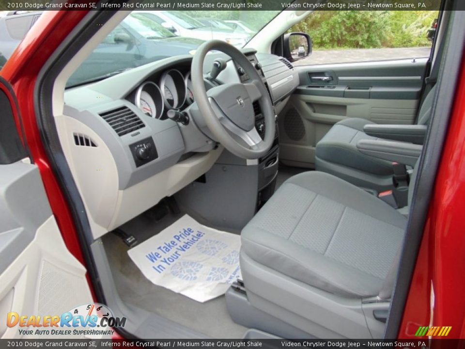 2010 Dodge Grand Caravan SE Inferno Red Crystal Pearl / Medium Slate Gray/Light Shale Photo #14
