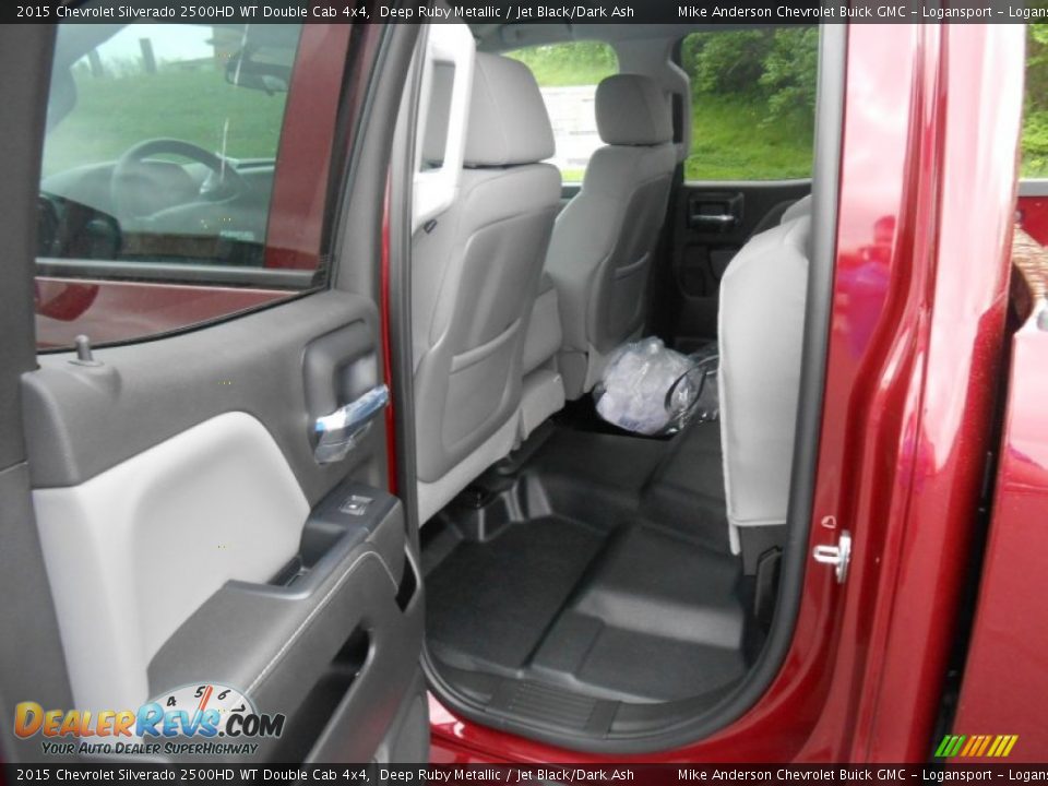 2015 Chevrolet Silverado 2500HD WT Double Cab 4x4 Deep Ruby Metallic / Jet Black/Dark Ash Photo #6