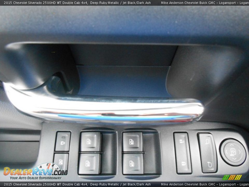 2015 Chevrolet Silverado 2500HD WT Double Cab 4x4 Deep Ruby Metallic / Jet Black/Dark Ash Photo #7