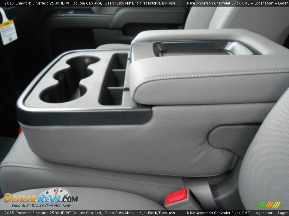 2015 Chevrolet Silverado 2500HD WT Double Cab 4x4 Deep Ruby Metallic / Jet Black/Dark Ash Photo #8