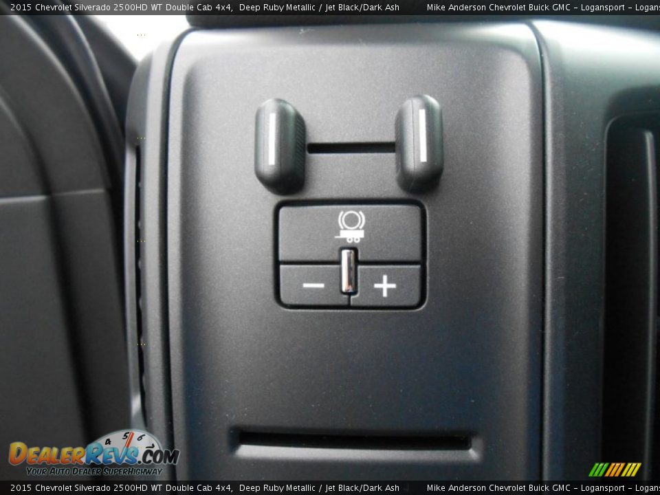 2015 Chevrolet Silverado 2500HD WT Double Cab 4x4 Deep Ruby Metallic / Jet Black/Dark Ash Photo #10