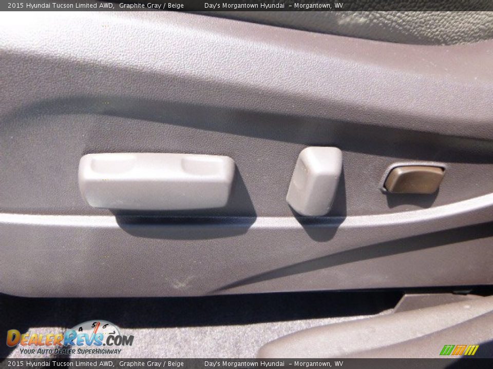 2015 Hyundai Tucson Limited AWD Graphite Gray / Beige Photo #15