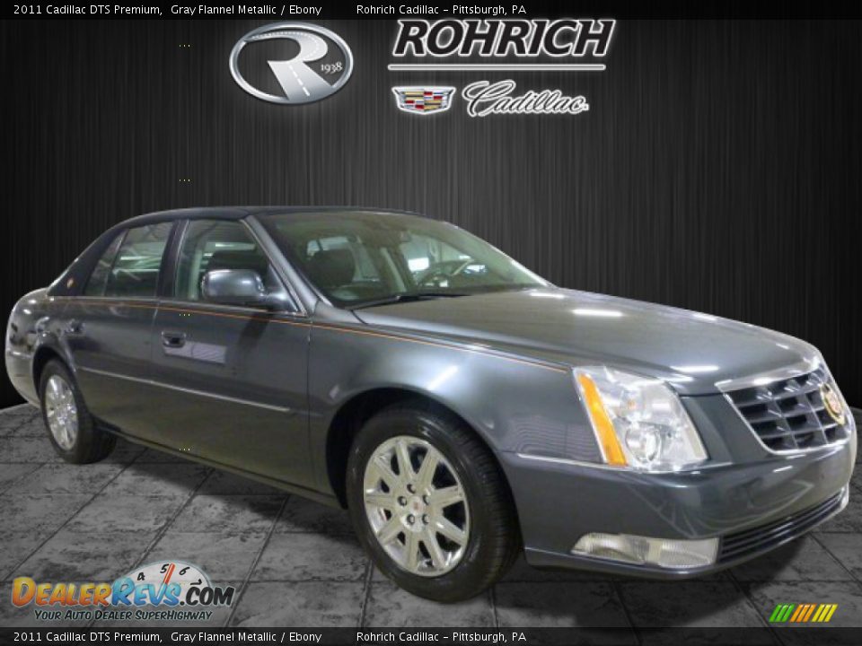 2011 Cadillac DTS Premium Gray Flannel Metallic / Ebony Photo #3