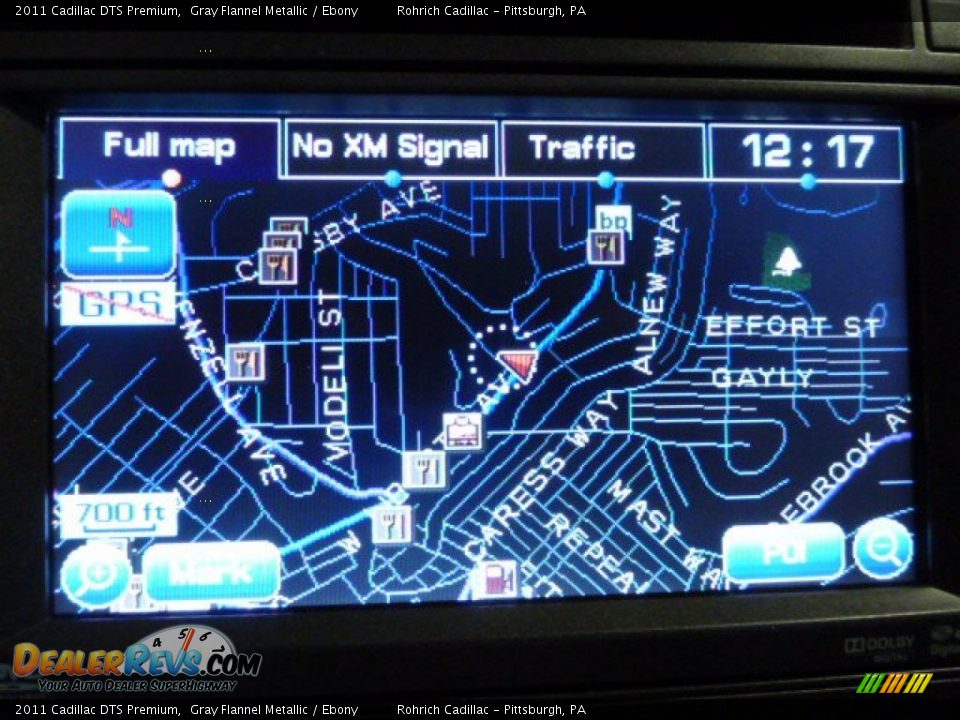 2011 Cadillac DTS Premium Gray Flannel Metallic / Ebony Photo #8
