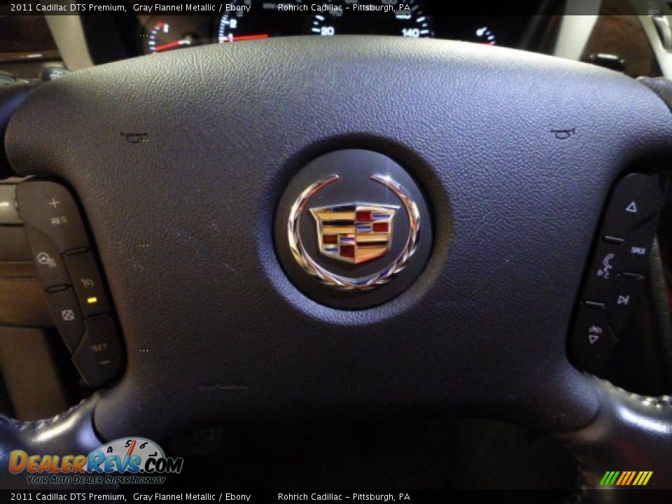 2011 Cadillac DTS Premium Gray Flannel Metallic / Ebony Photo #22