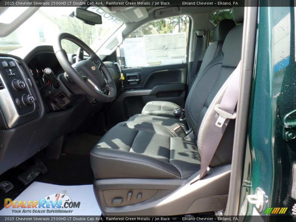 2015 Chevrolet Silverado 2500HD LT Double Cab 4x4 Rainforest Green Metallic / Jet Black Photo #18