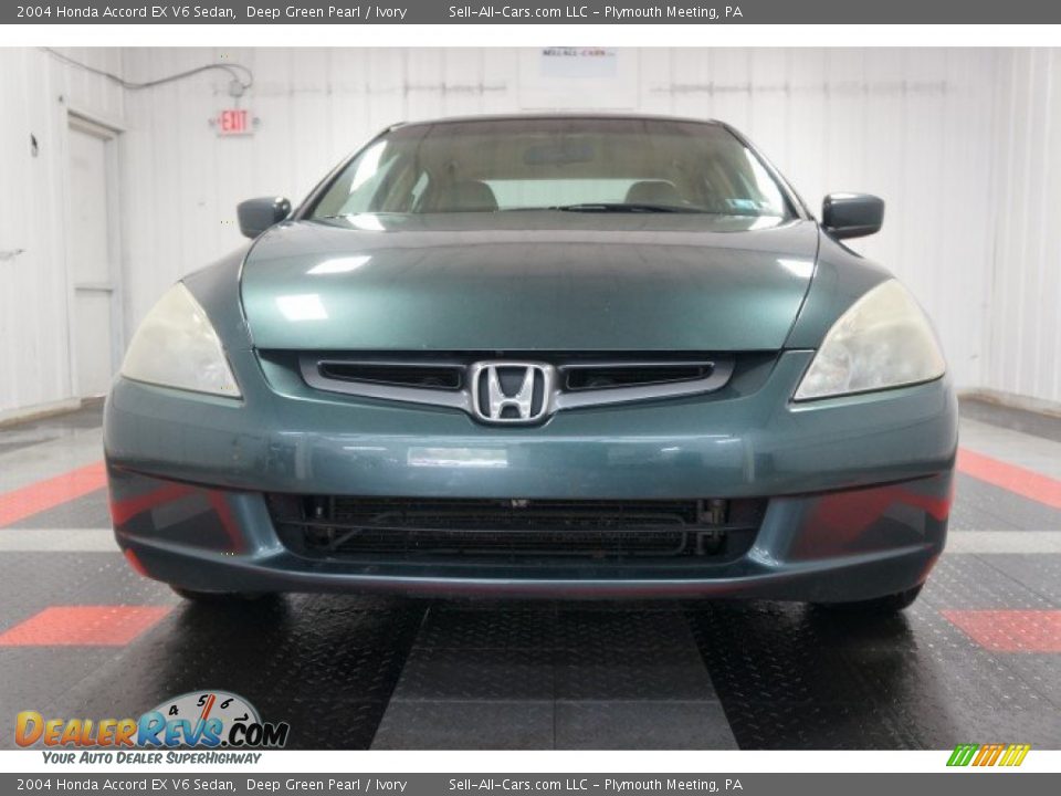 2004 Honda Accord EX V6 Sedan Deep Green Pearl / Ivory Photo #4