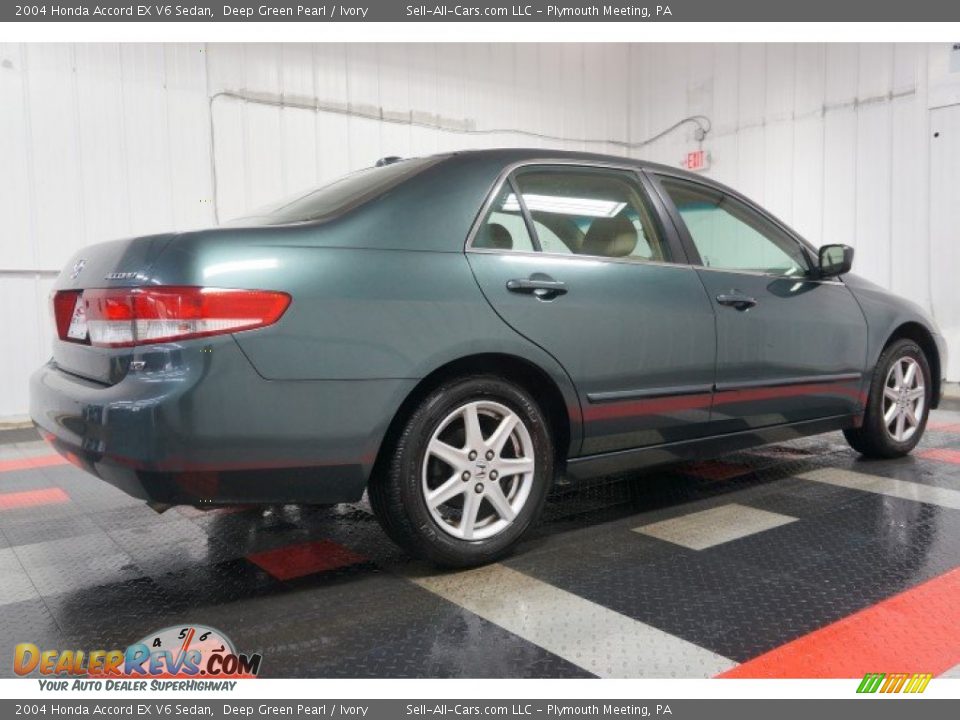 2004 Honda Accord EX V6 Sedan Deep Green Pearl / Ivory Photo #7