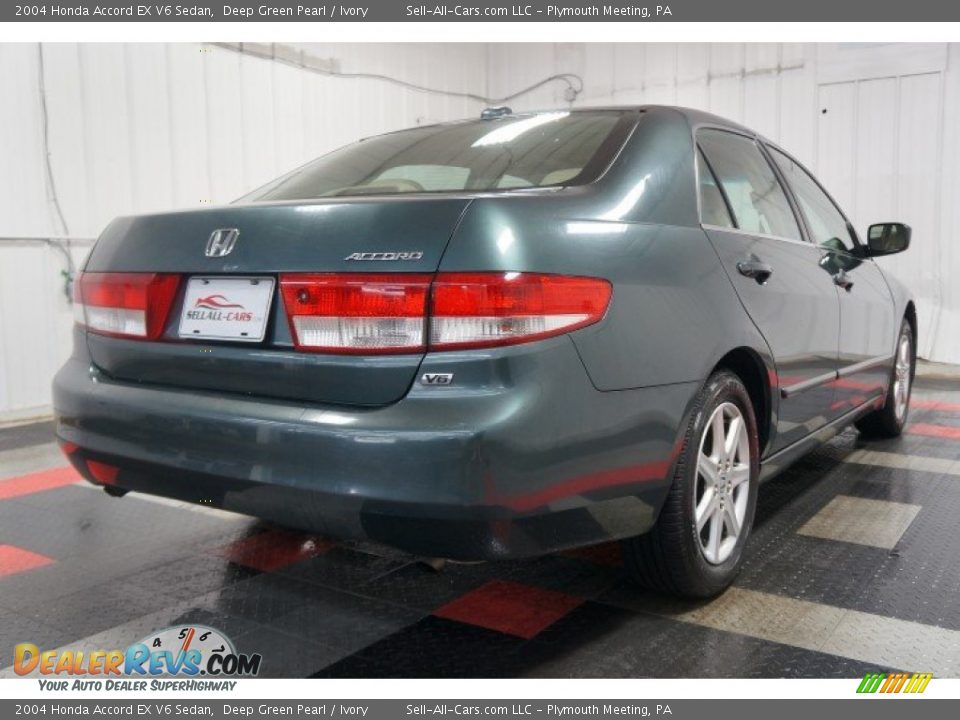 2004 Honda Accord EX V6 Sedan Deep Green Pearl / Ivory Photo #8