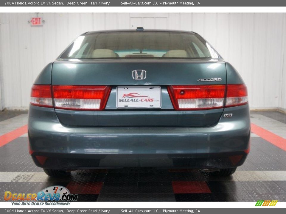 2004 Honda Accord EX V6 Sedan Deep Green Pearl / Ivory Photo #9