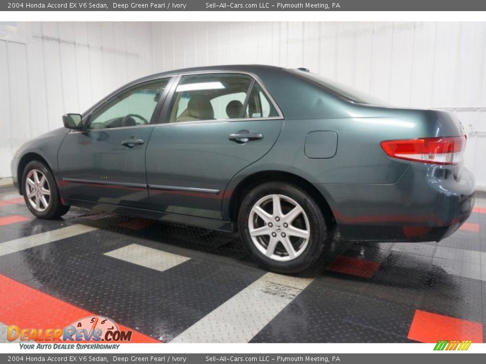 2004 Honda Accord EX V6 Sedan Deep Green Pearl / Ivory Photo #11
