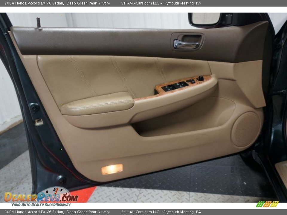 2004 Honda Accord EX V6 Sedan Deep Green Pearl / Ivory Photo #12