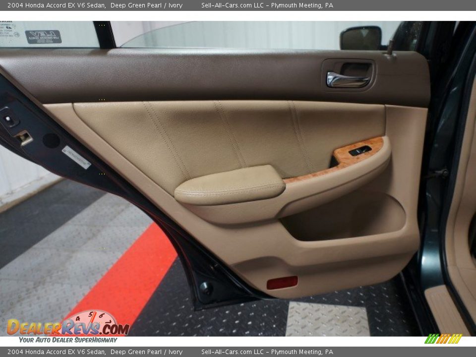 2004 Honda Accord EX V6 Sedan Deep Green Pearl / Ivory Photo #15