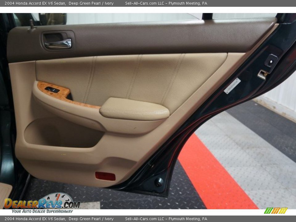 2004 Honda Accord EX V6 Sedan Deep Green Pearl / Ivory Photo #16