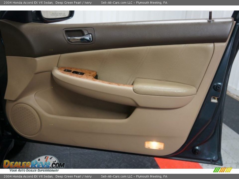 2004 Honda Accord EX V6 Sedan Deep Green Pearl / Ivory Photo #17