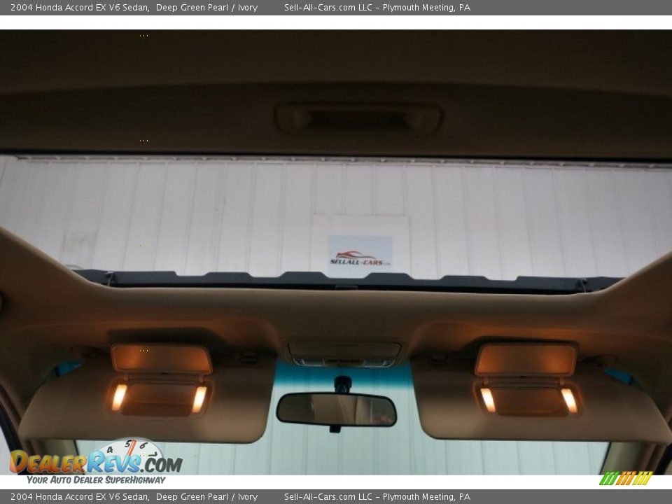 2004 Honda Accord EX V6 Sedan Deep Green Pearl / Ivory Photo #21